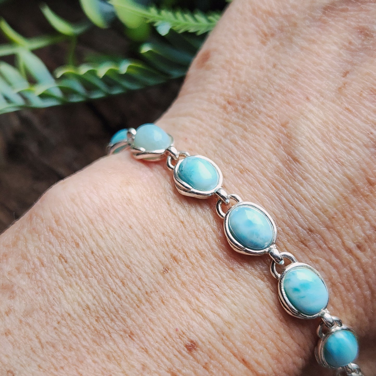 Bracelet en Larimar - Argent 925