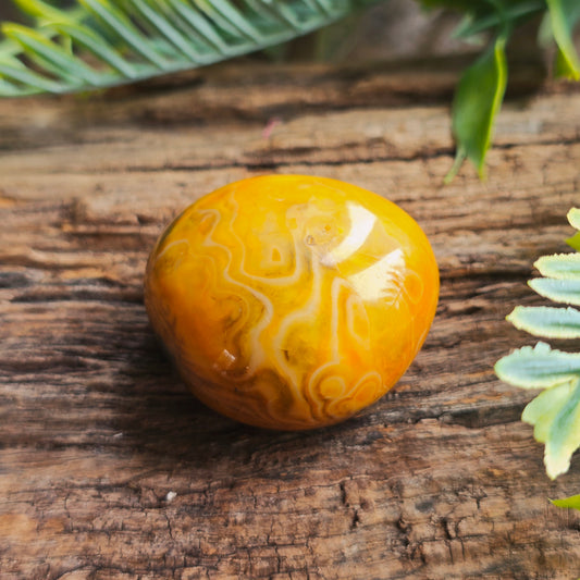 Galet en Agate orange - n°1