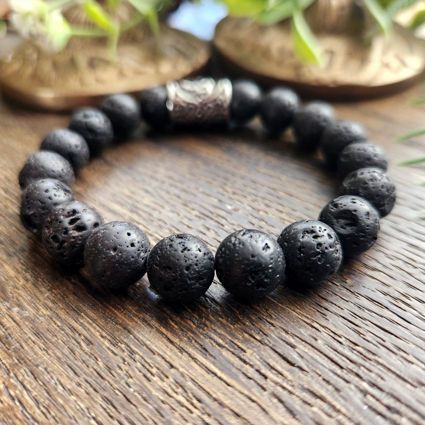 Bracelet en Pierre de lave - 10mm