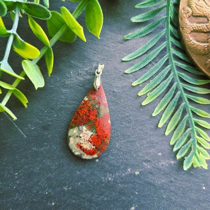Pendentif en Agate mousse - n°1