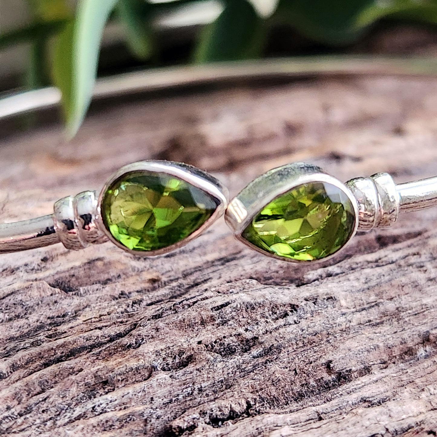 Jonc en Péridot - Argent 925