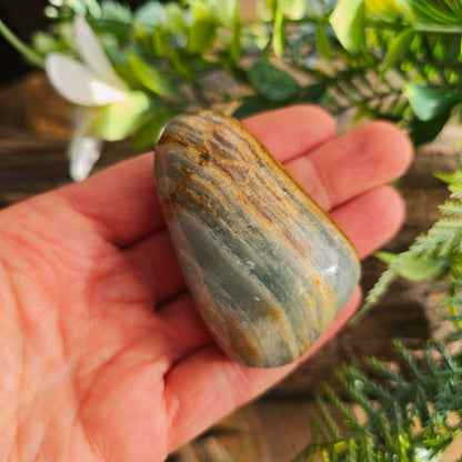 Galet en Onyx bleu - n°1