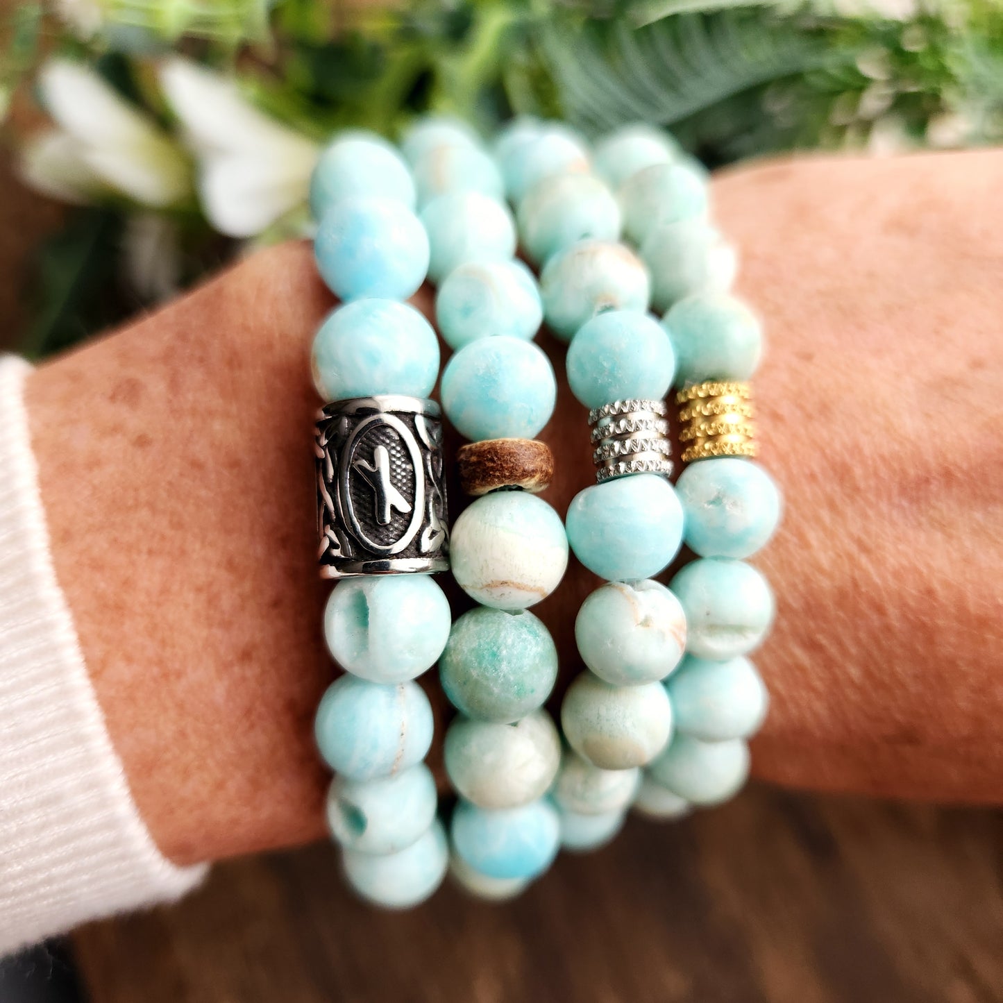 Bracelet en Aragonite - 9mm