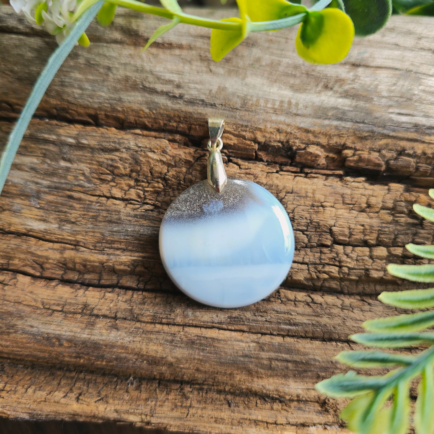 Pendentif en Opale bleue owyhee - n°1
