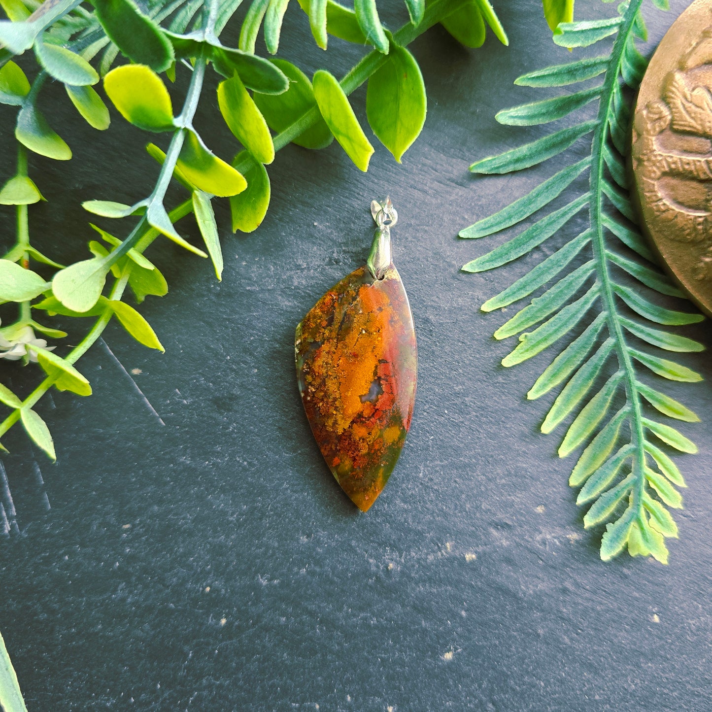 Pendentif en Agate mousse - n°4
