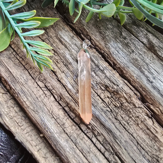 Pendentif en Cristal de Quartz rose - n°6