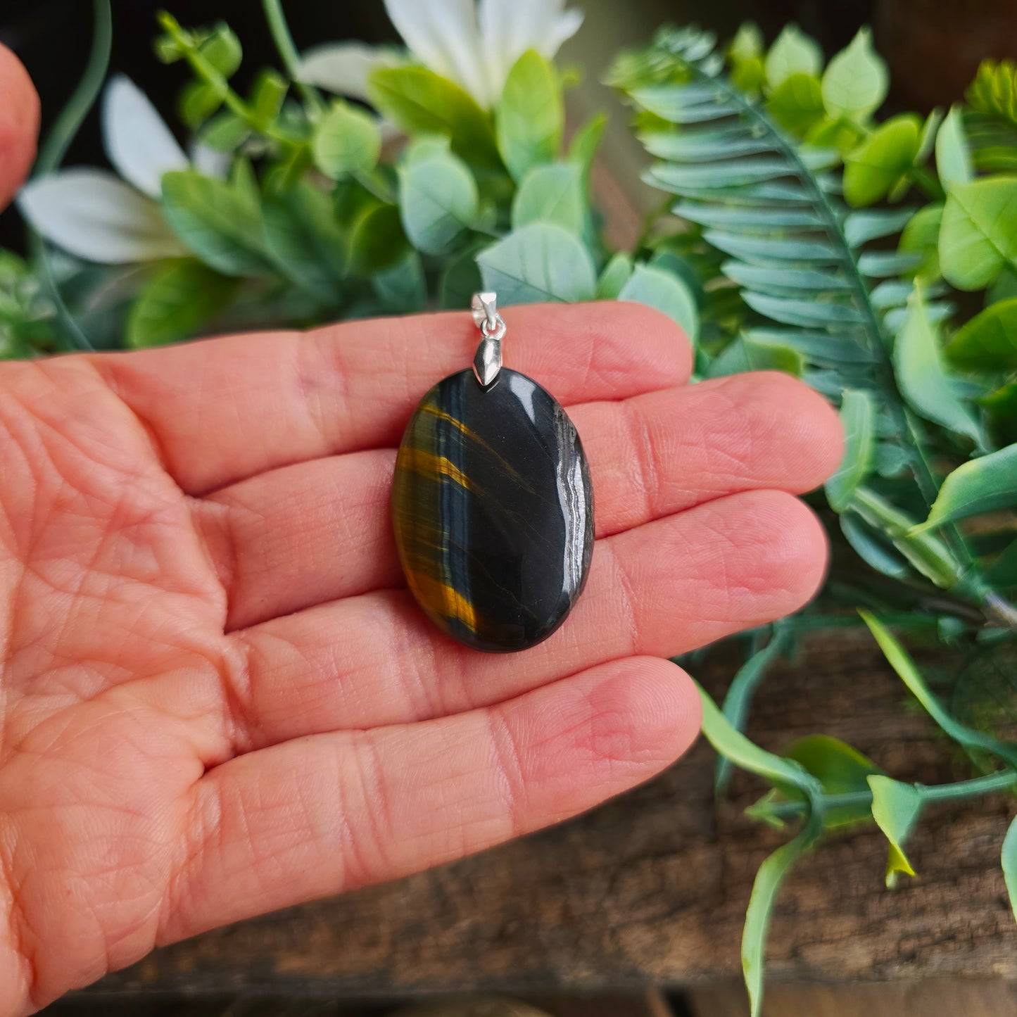 Pendentif en Œil de tigre - n°4