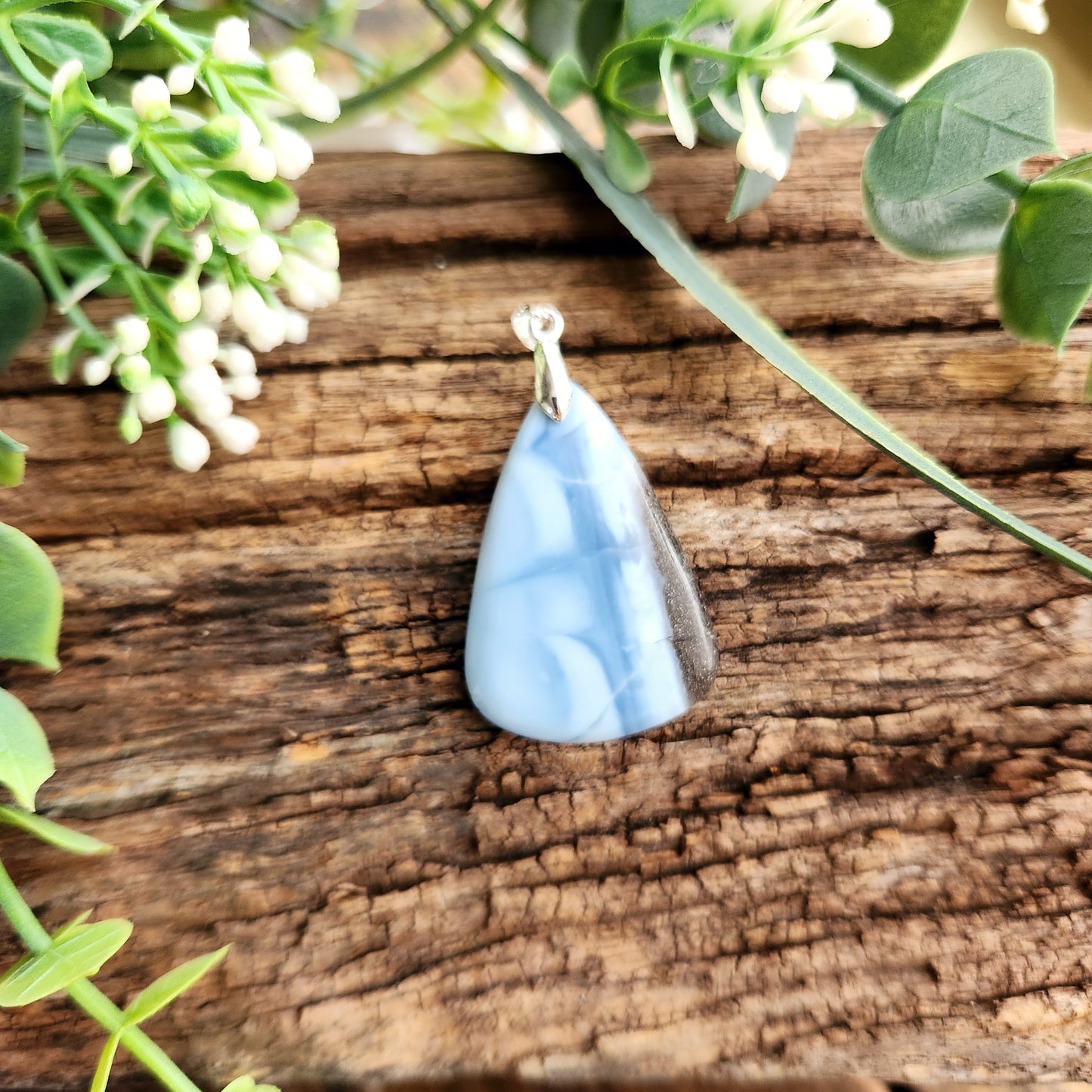 Pendentif en Opale bleue owyhee - n°2