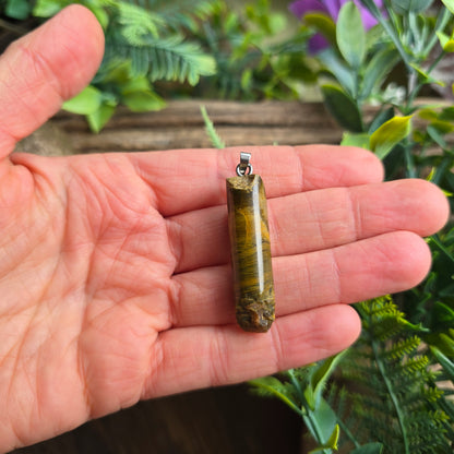 Pendentif Totem en Oeil de tigre - n°2