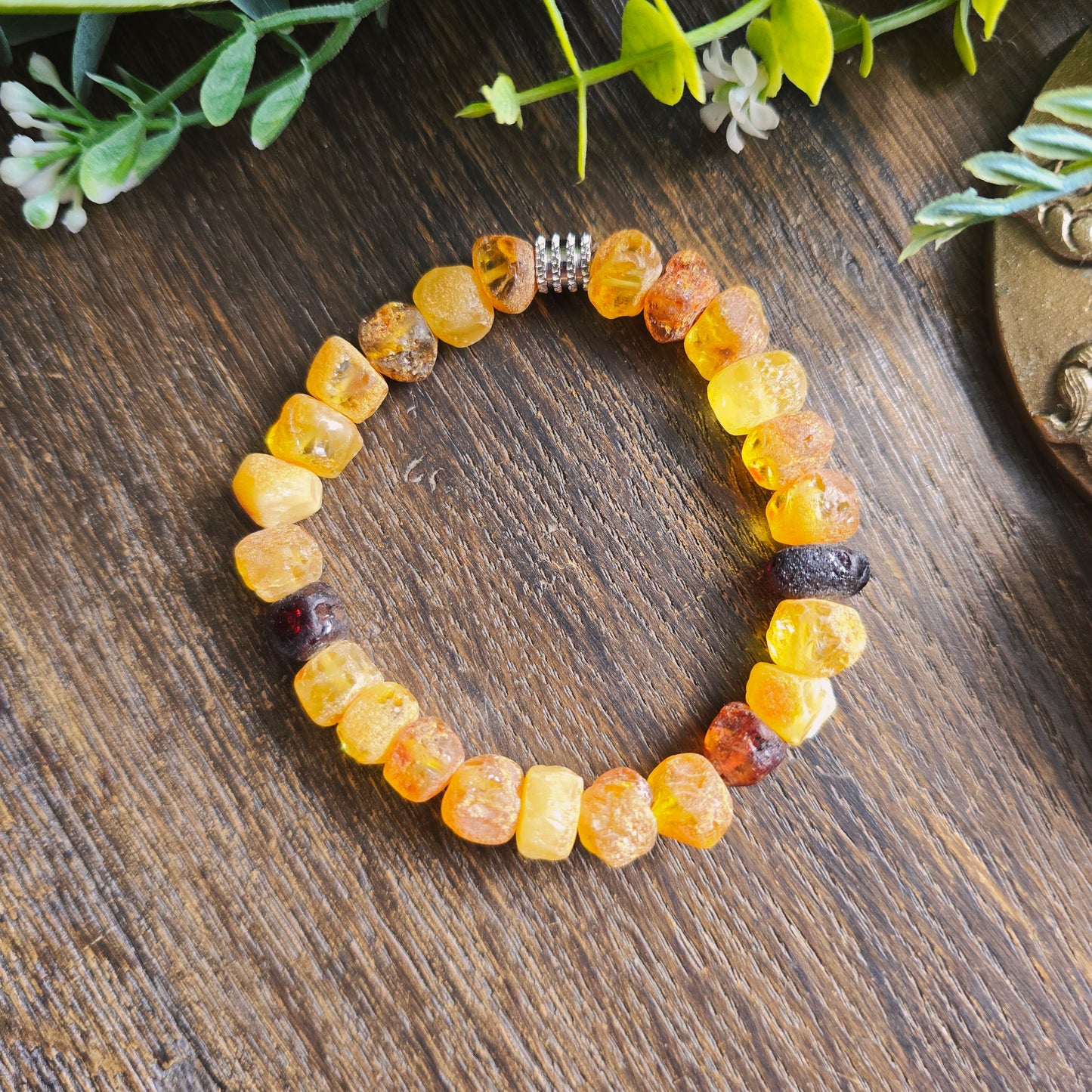 Bracelet en Ambre brut - 8mm