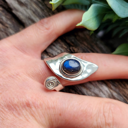 Bague réglable - Labradorite - Argent  925