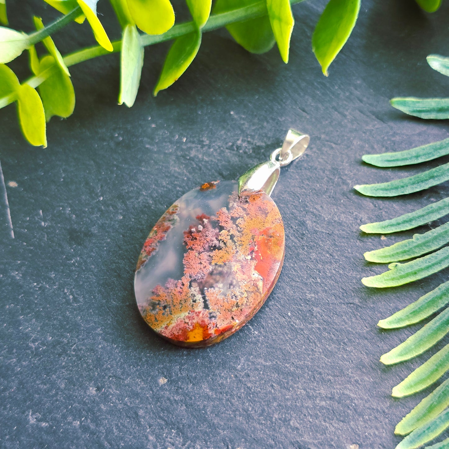 Pendentif en Agate mousse - n°7