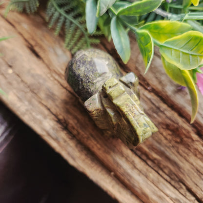 Sculpture d'Eléphant en Jaspe sang de dragon
