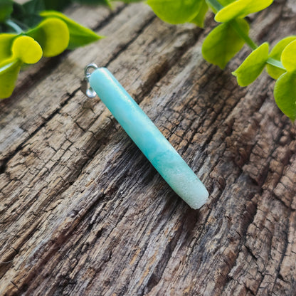 Pendentif Totem en Aragonite bleue - n°2