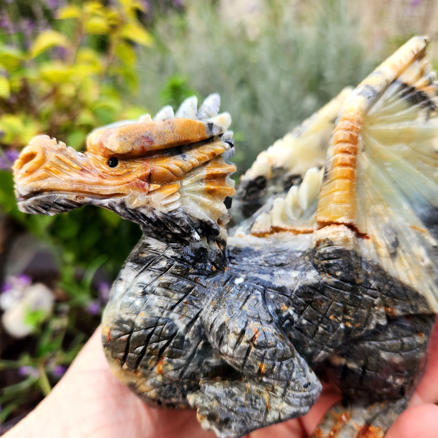 Sculpture de Dragon en Jaspe - n°3