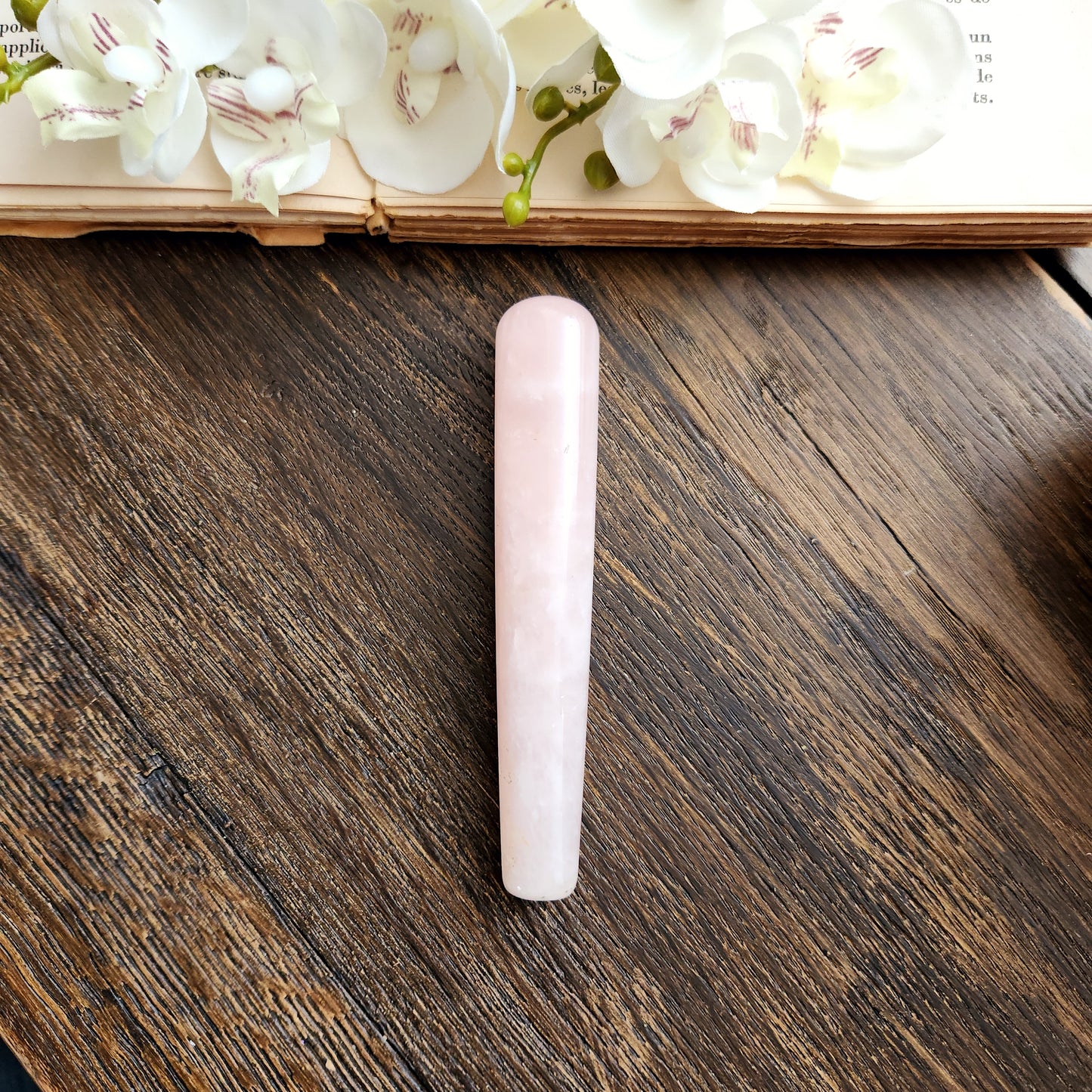 Bâton de massage en Quartz rose