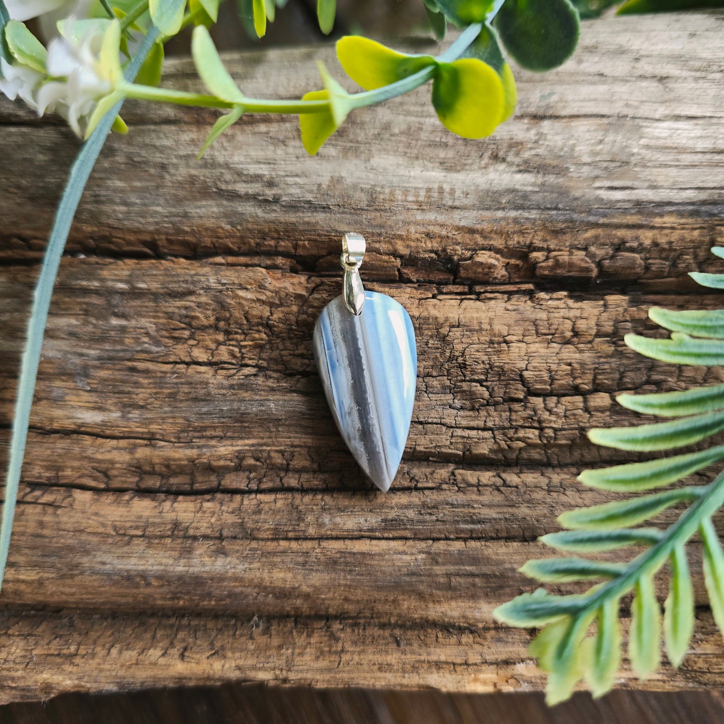 Pendentif en Opale bleue owyhee - n°3