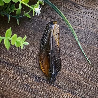 Plume en Œil de tigre - n°1