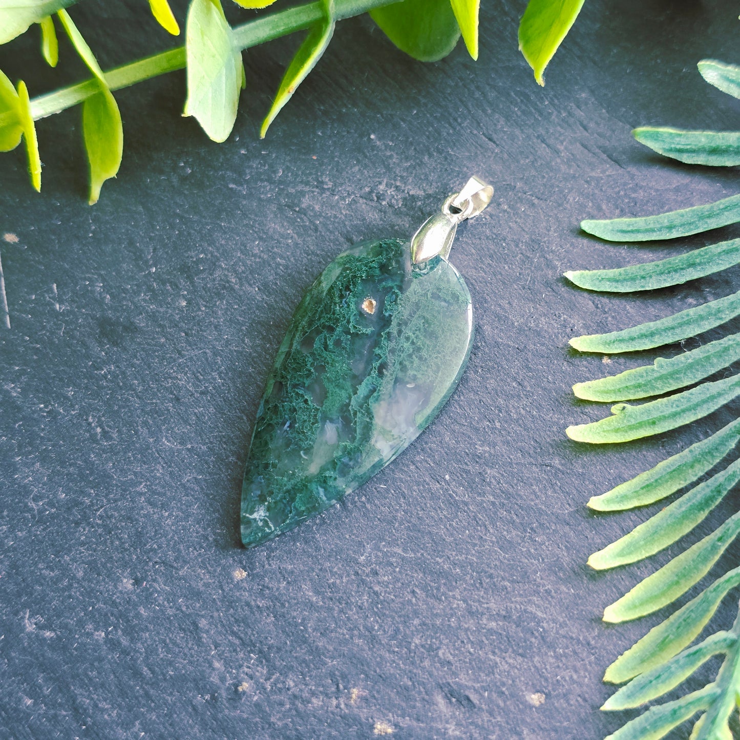 Pendentif en Agate mousse - n°2