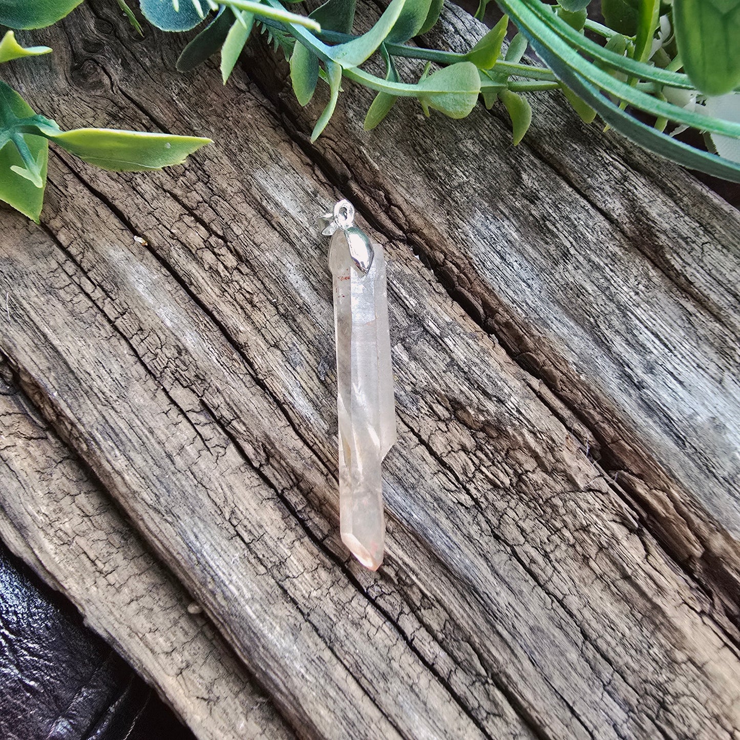 Pendentif en Cristal de Quartz rose - n°7