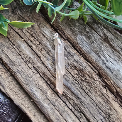 Pendentif en Cristal de Quartz rose - n°7