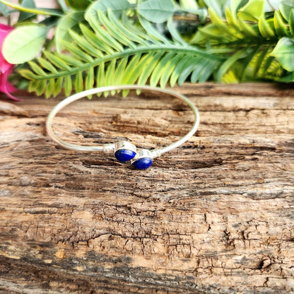 Jonc en Lapis Lazuli - Argent 925