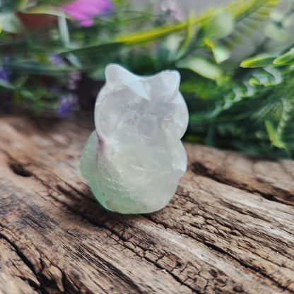 Chouettes sculptées