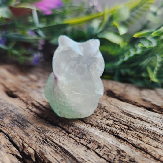 Chouettes sculptées