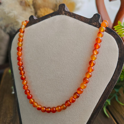 Collier en Cornaline