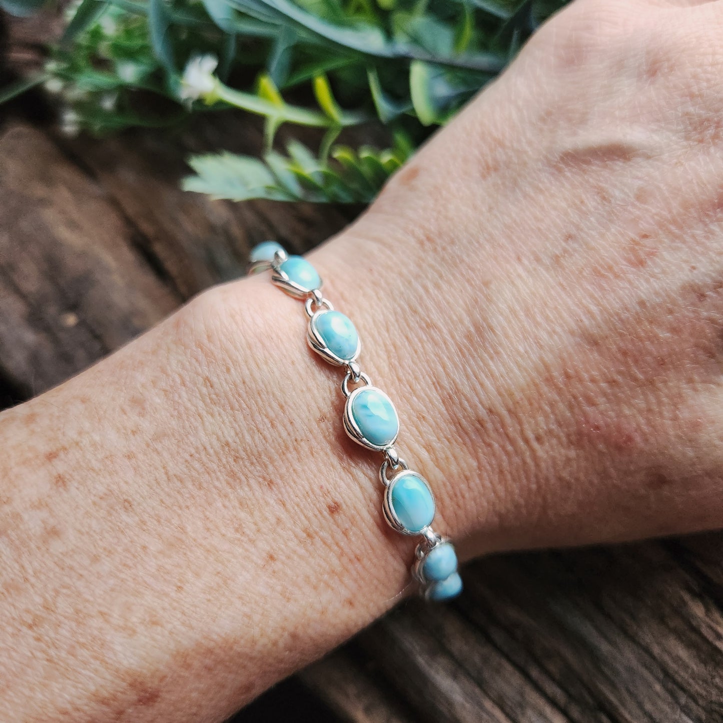Bracelet en Larimar - Argent 925