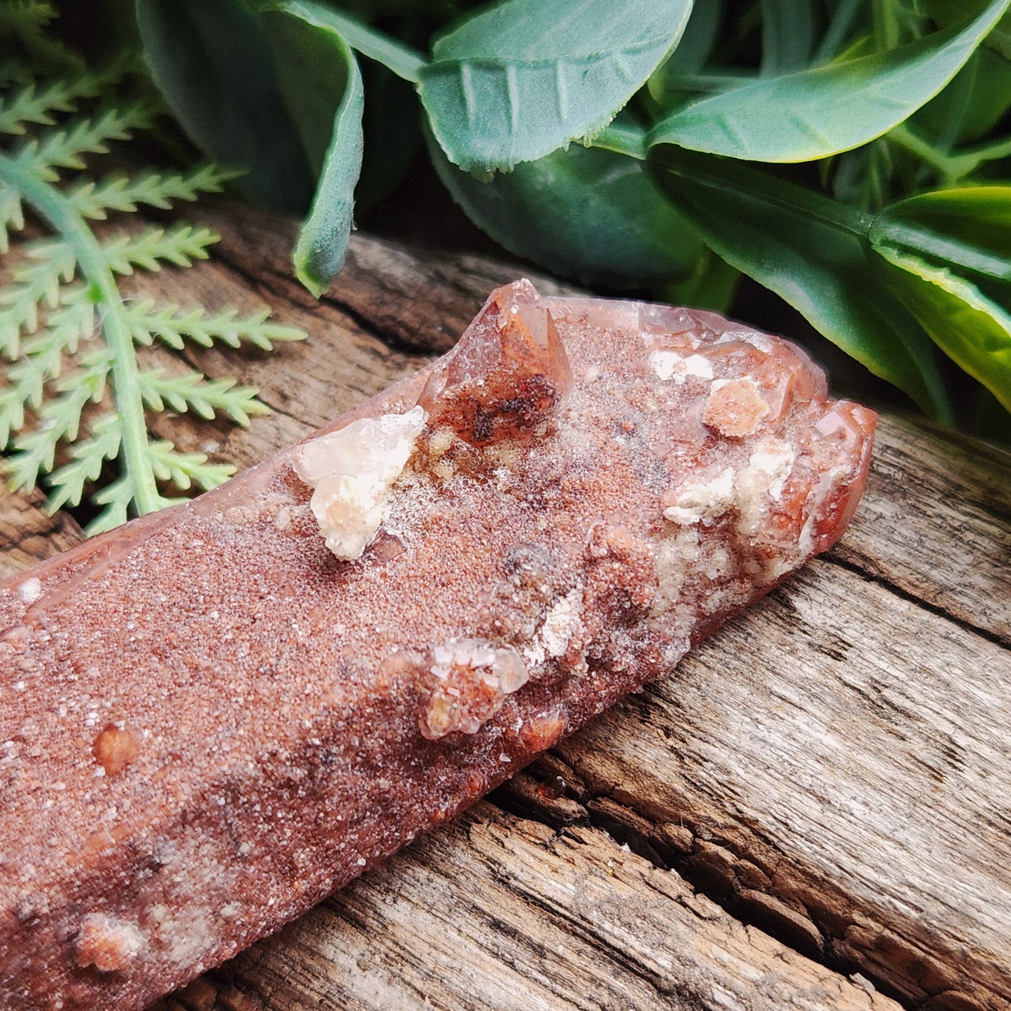 Quartz hématoïde sur quartz biterminé - n°2