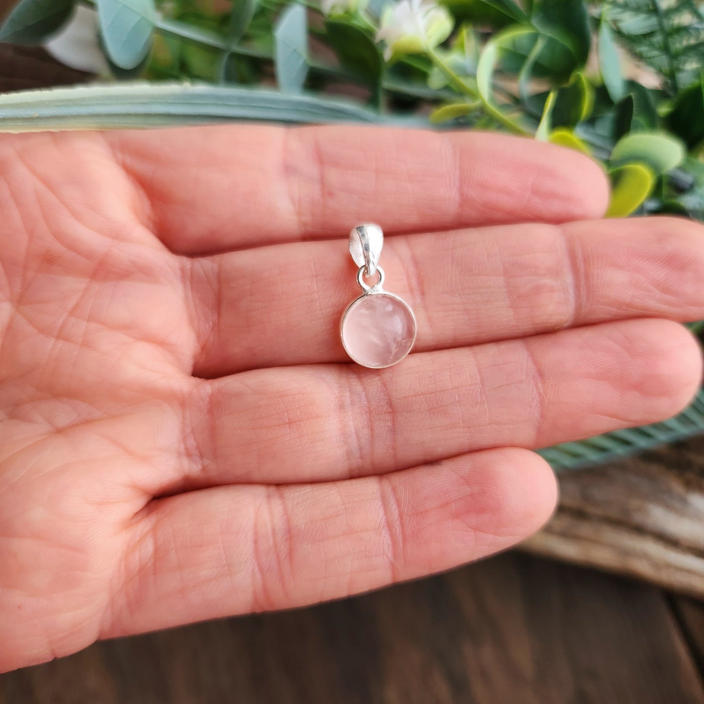 Médaillon en Quartz Rose