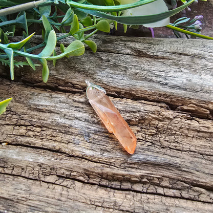 Pendentif en Cristal de Quartz rose - n°3