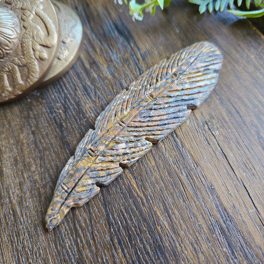 Plume en Jaspe léopard - n°3