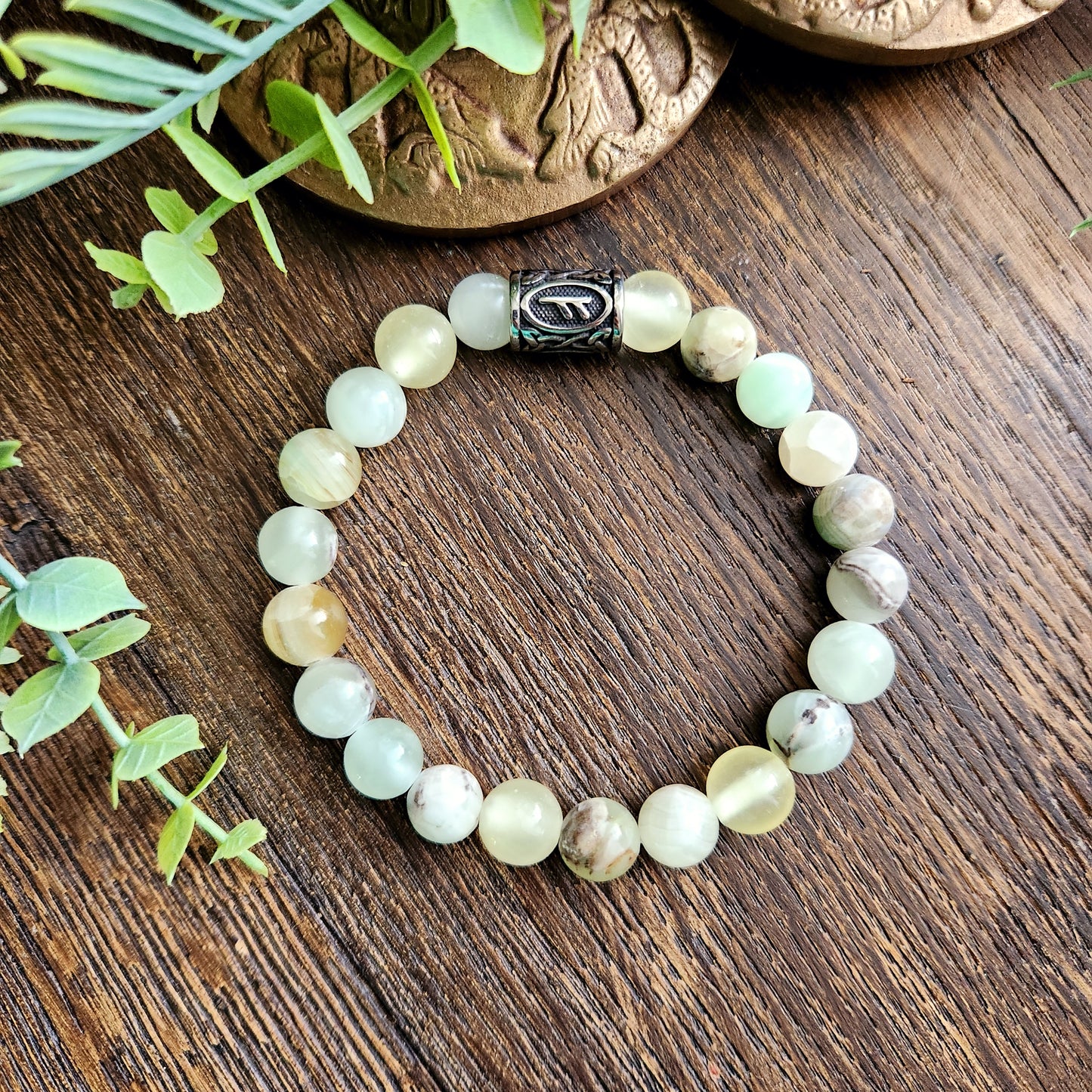 Bracelet en Calcite Verte - 9mm