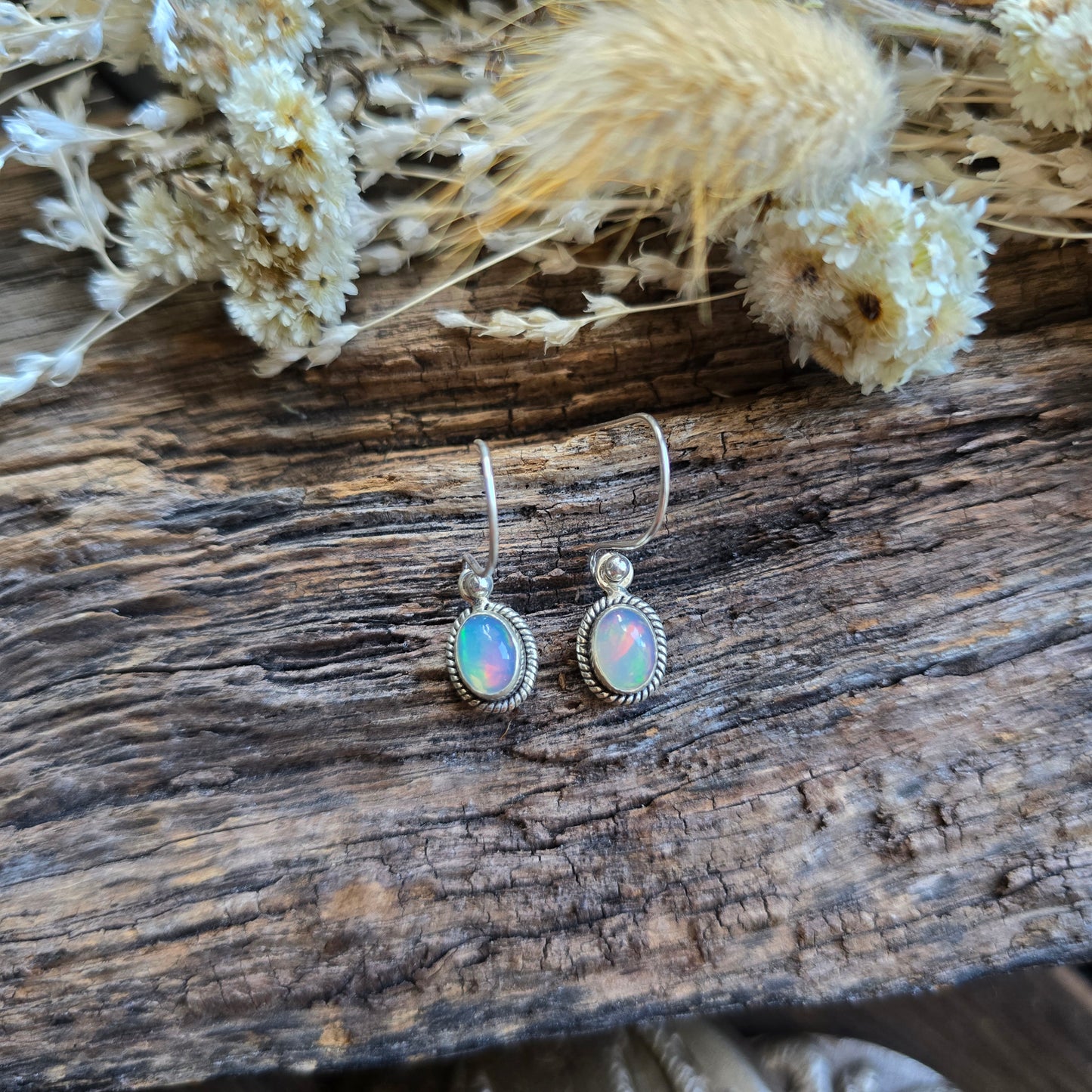 Boucles d'oreilles en Opale - n°2 - Argent 925