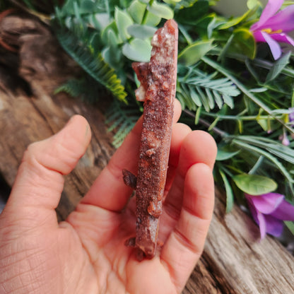 Quartz hématoïde sur quartz biterminé - n°2