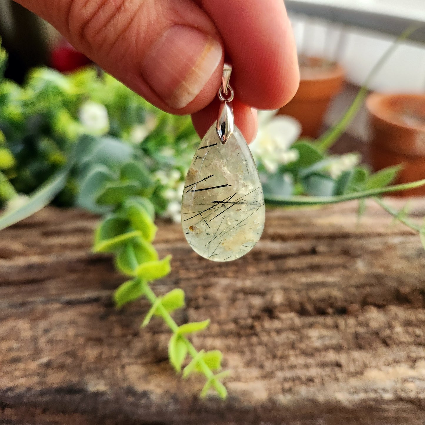 Pendentif en Préhnite - n°1
