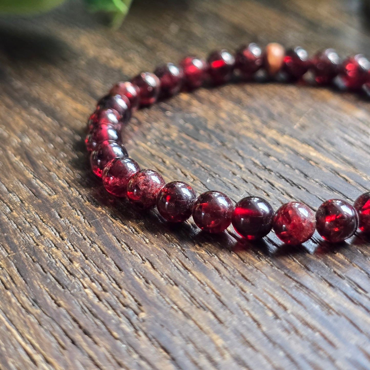 Bracelet enfant en Grenat - 4mm