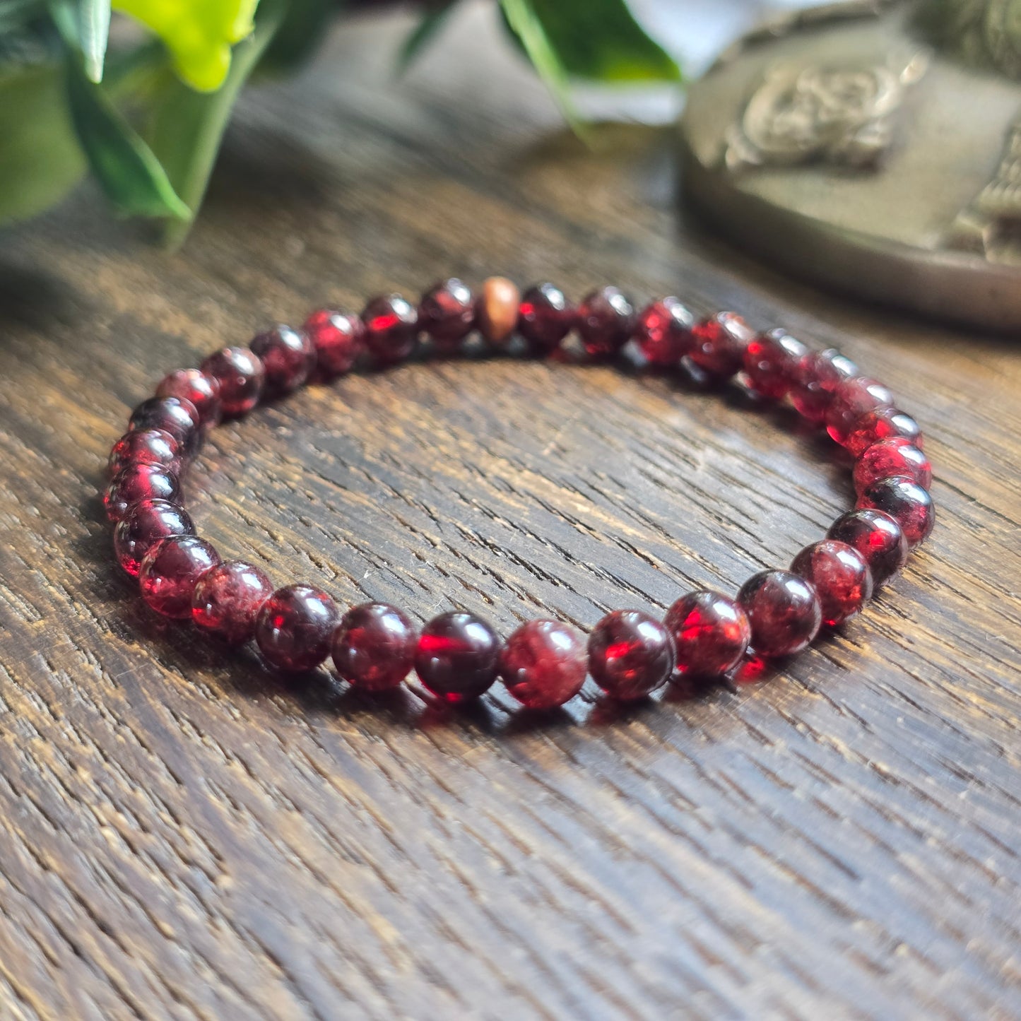 Bracelet enfant en Grenat - 4mm