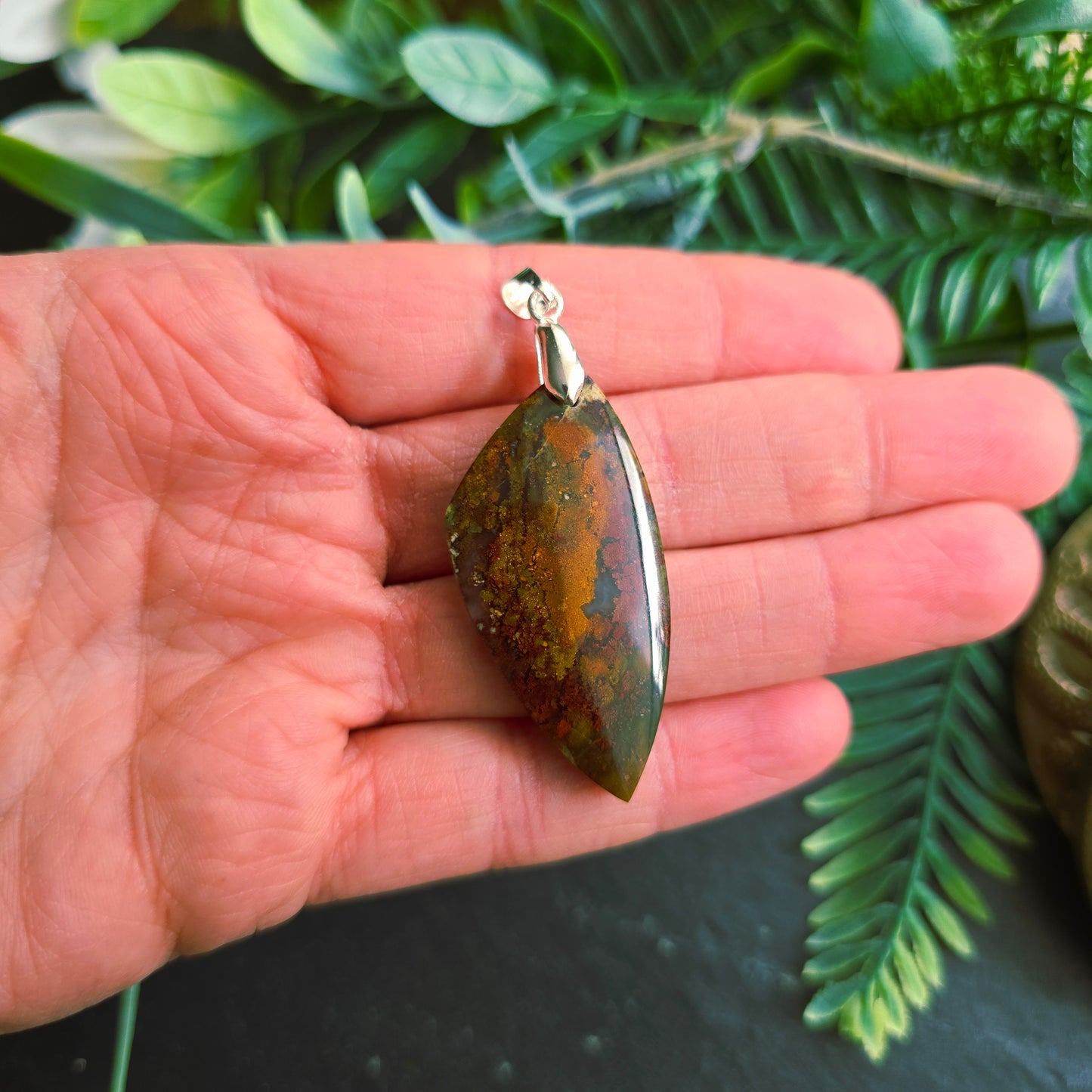 Pendentif en Agate mousse - n°4