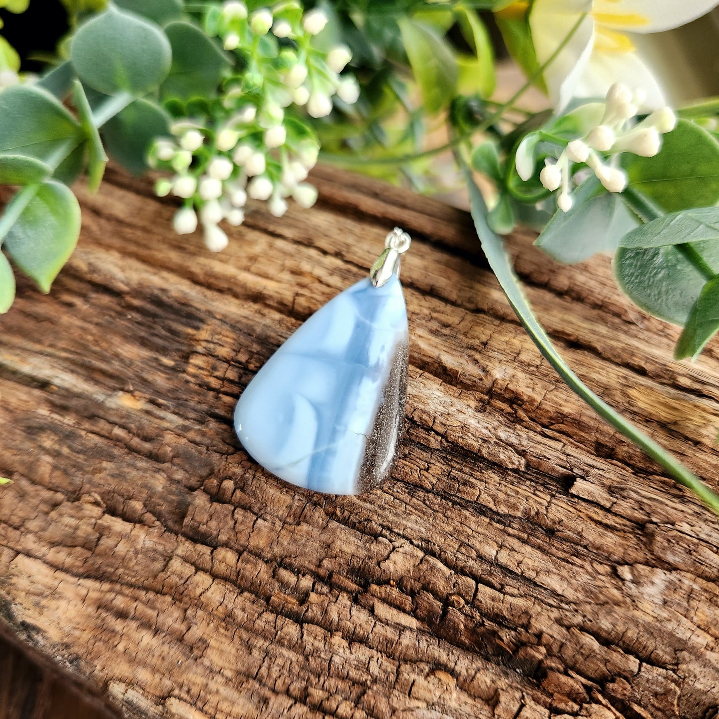 Pendentif en Opale bleue owyhee - n°2