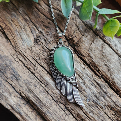 Pendentif Aile d'ange en Aventurine