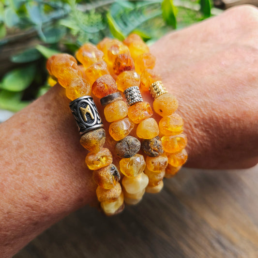 Bracelet en Ambre brut - 8mm