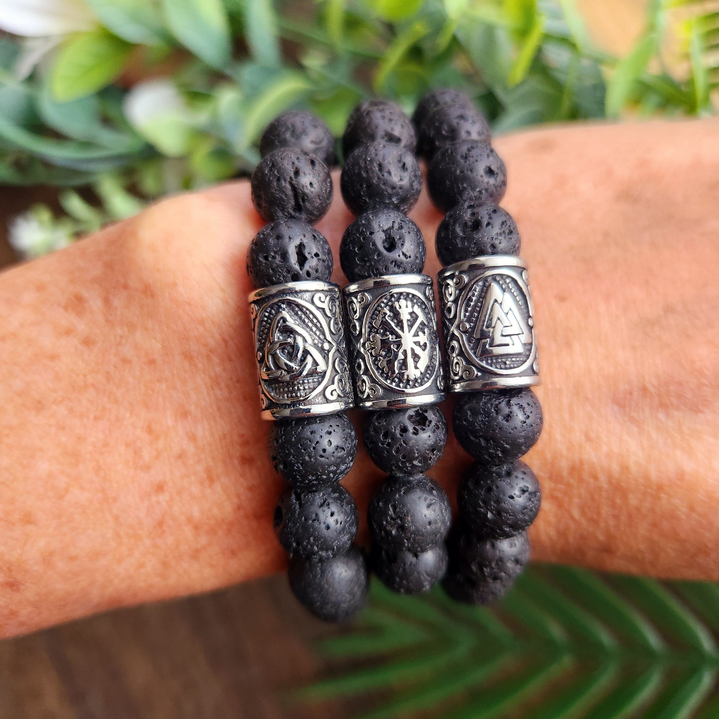 Bracelet en Pierre de lave - 10mm