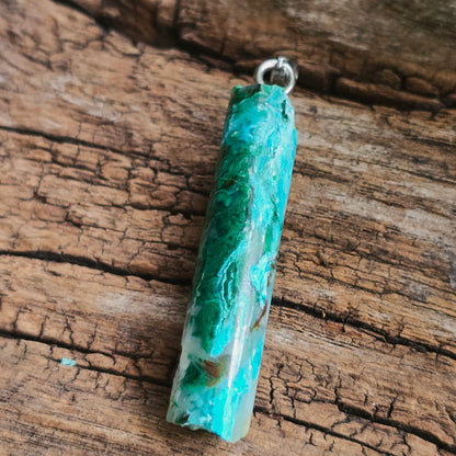 Pendentif Totem en Chrysocolle - n°1
