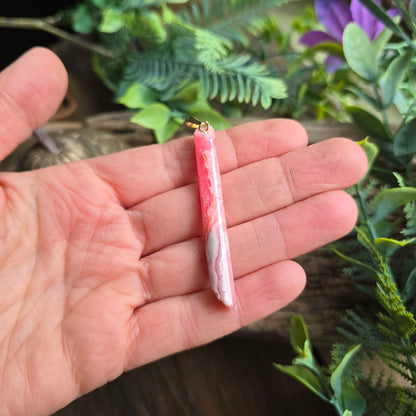 Pendentif Totem en Rhodocrosite - n°1