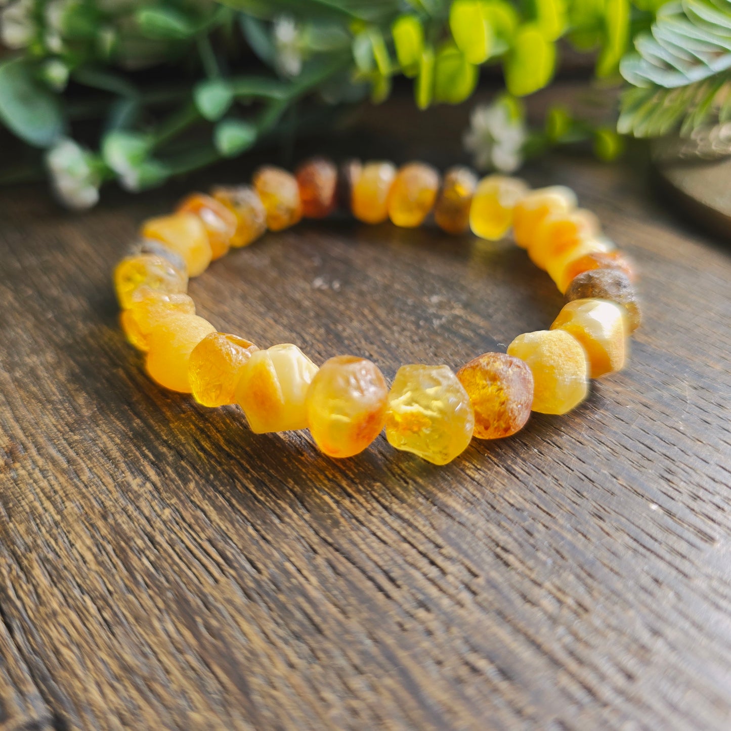 Bracelet en Ambre brut - 8mm