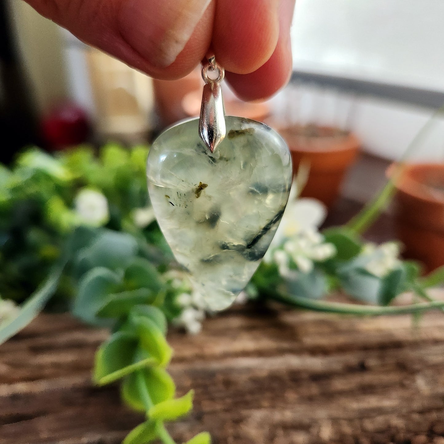 Pendentif en Préhnite - n°2