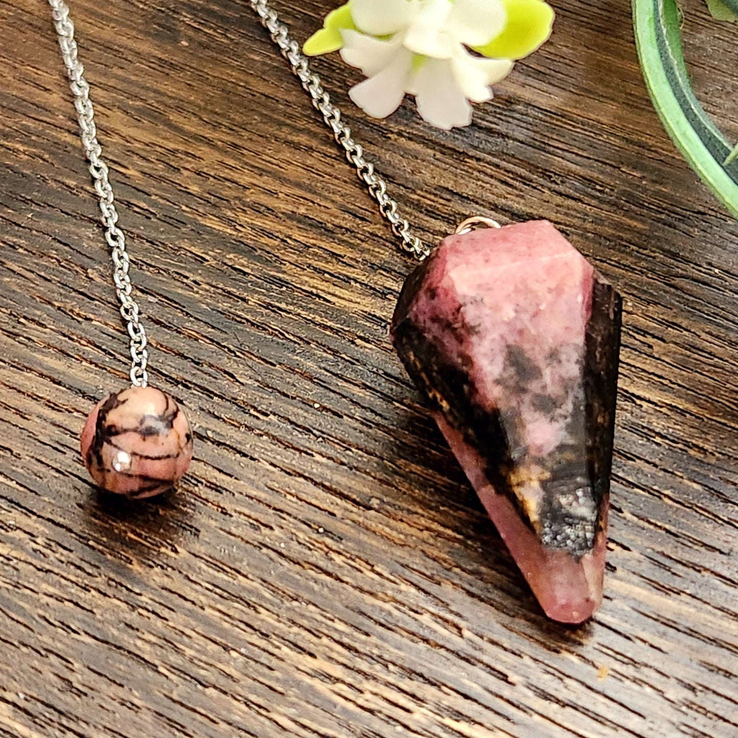 Pendule en Rhodonite